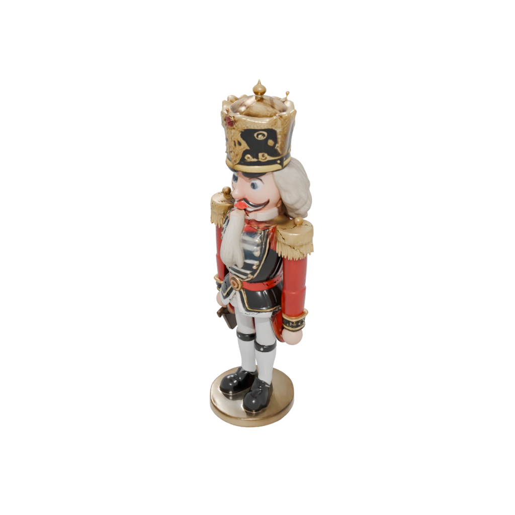 Marble Ornate Nutcracker Soldier Original — seasonal 3D print model, STL