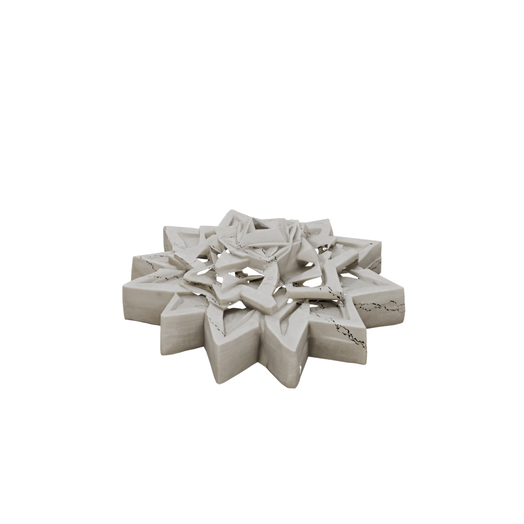 Marble Rustic Dreidel Spinner — seasonal 3D print model, STL