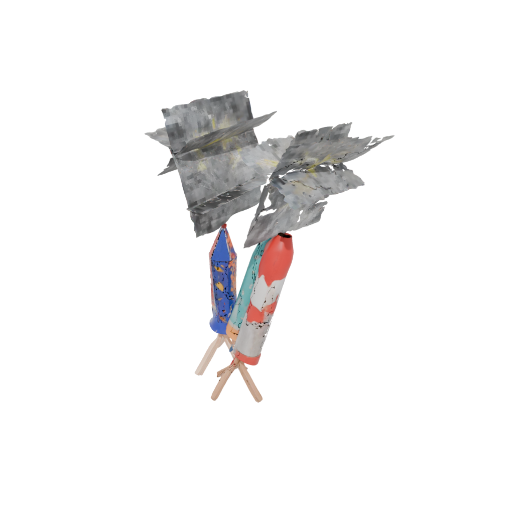 Mini Firework Rocket Decoration — seasonal 3D print model, STL