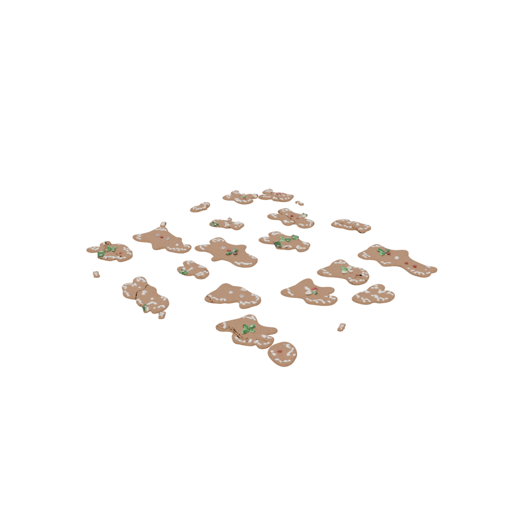 Mini Gingerbread Person Figure — seasonal 3D print model, STL