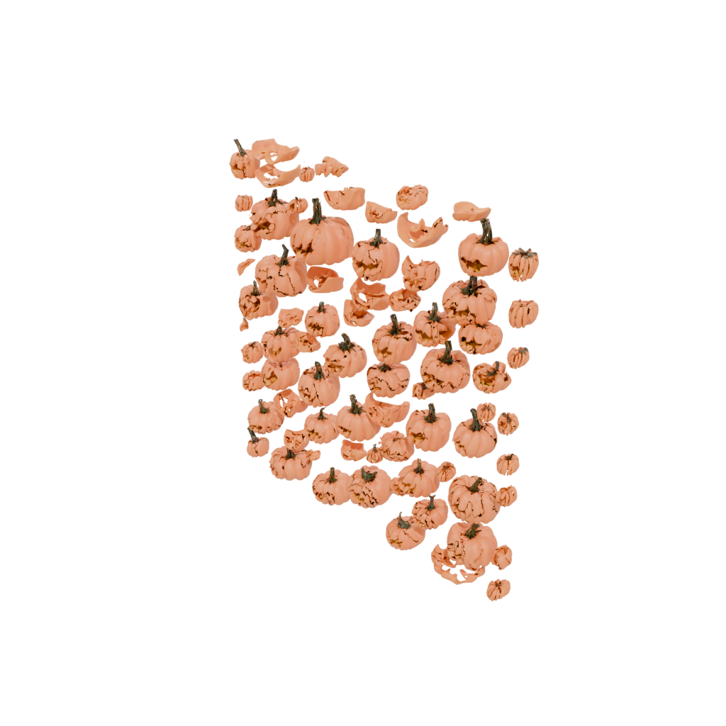Mini Jack-O-Lantern With Carved Grin — seasonal 3D print model, STL