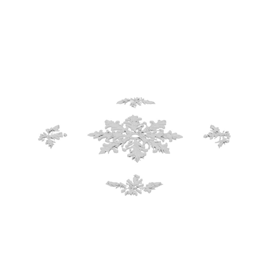 Mini Ornate Snowflake Ornament — seasonal 3D print model, STL