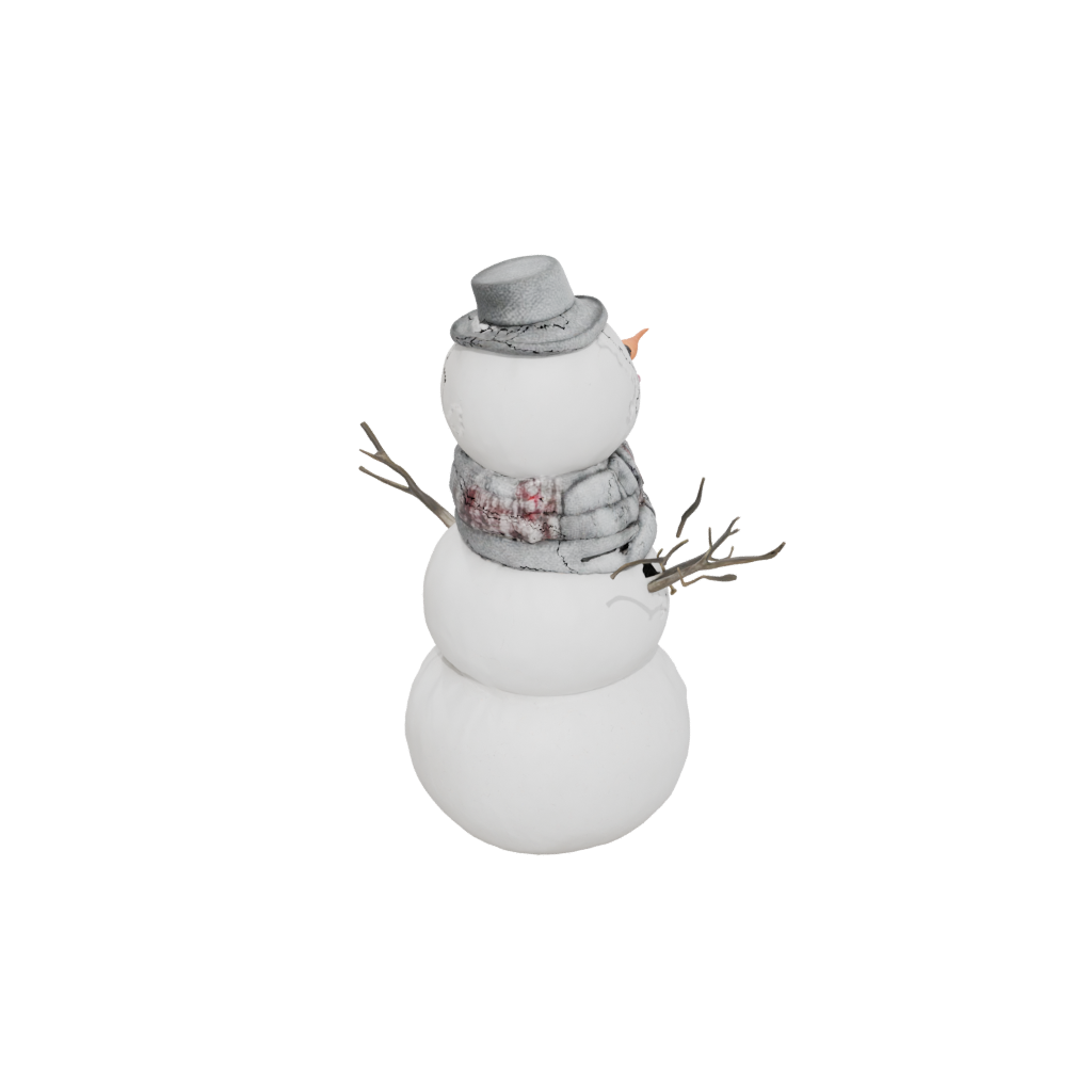 Mini Snowman Figure — seasonal 3D print model, STL