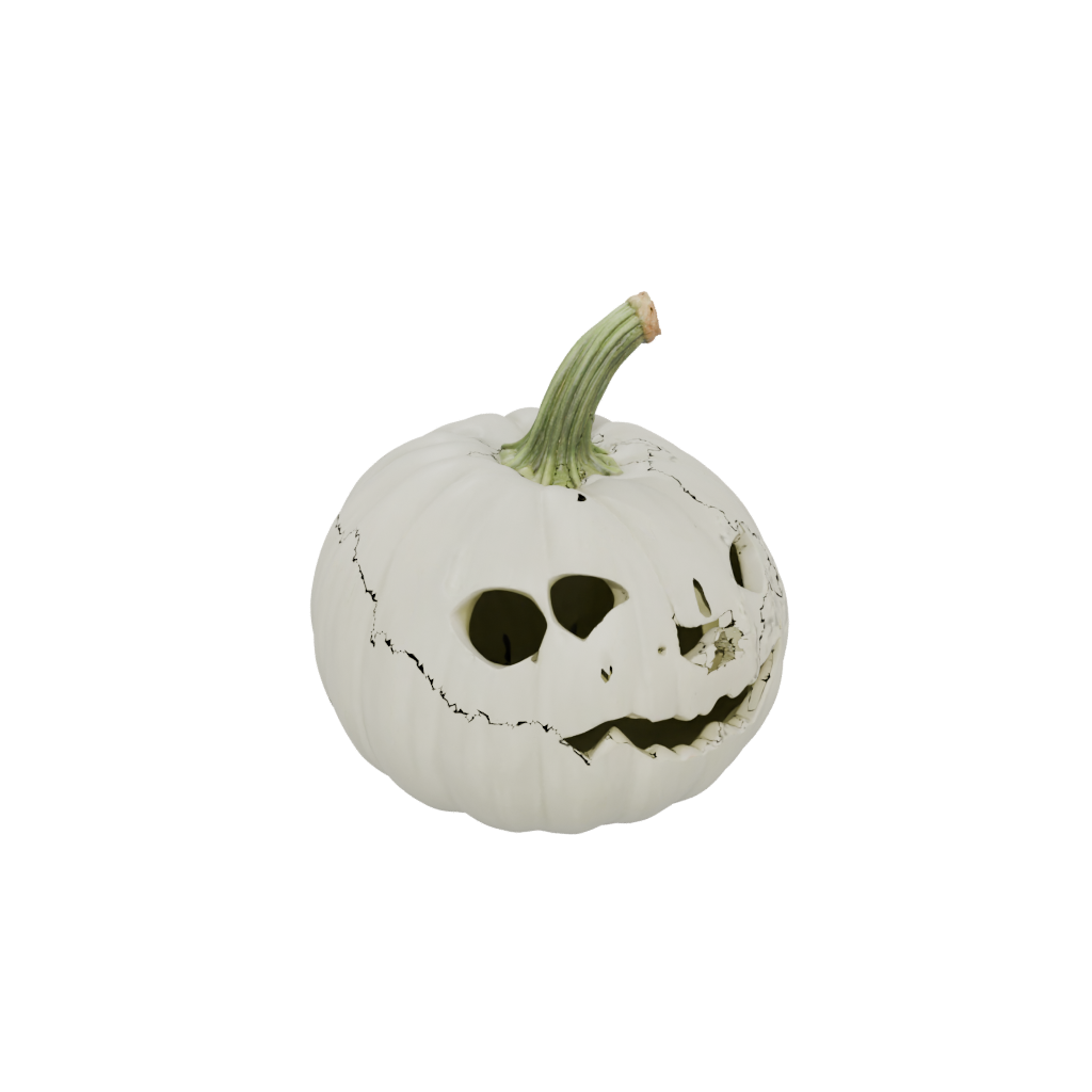 Mini Cute Carved Gourd Figure — seasonal 3D print model, STL