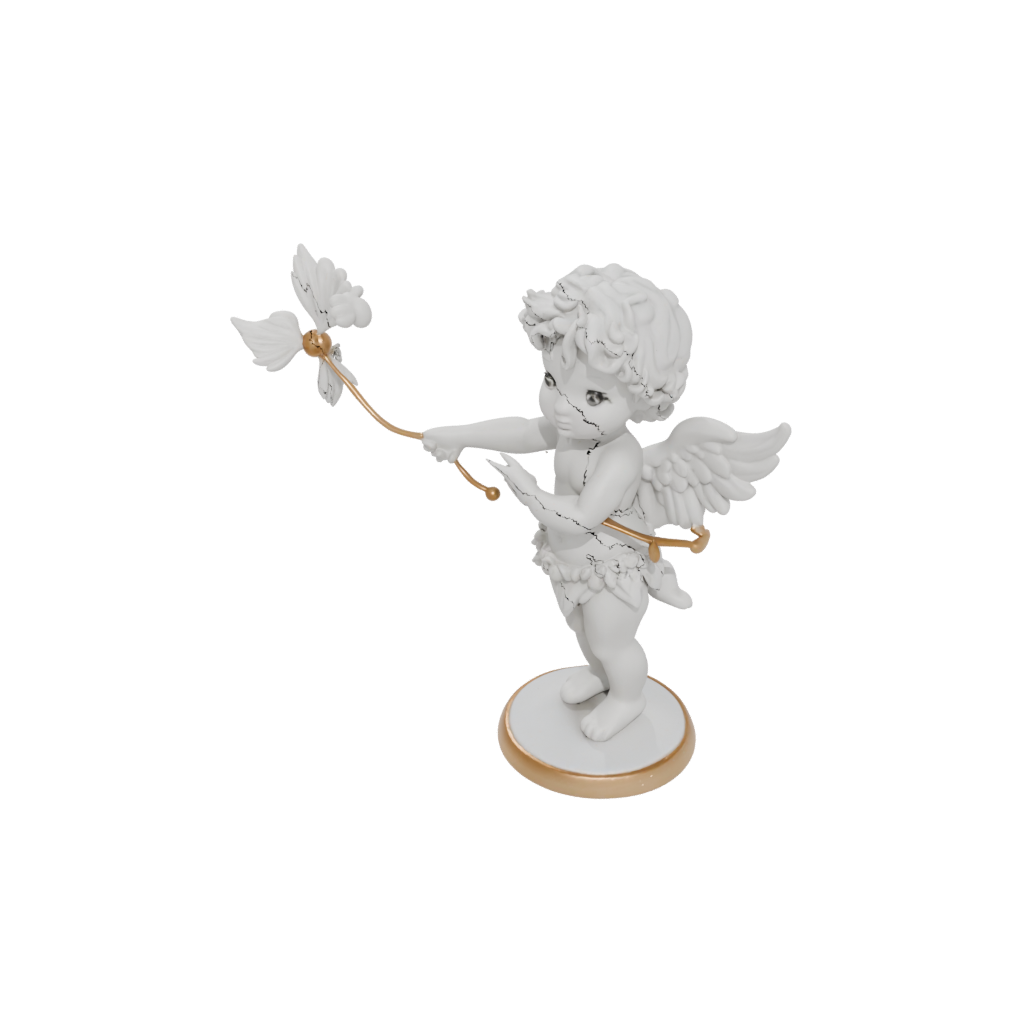 Mini Cute Cupid Charm — seasonal 3D print model, STL
