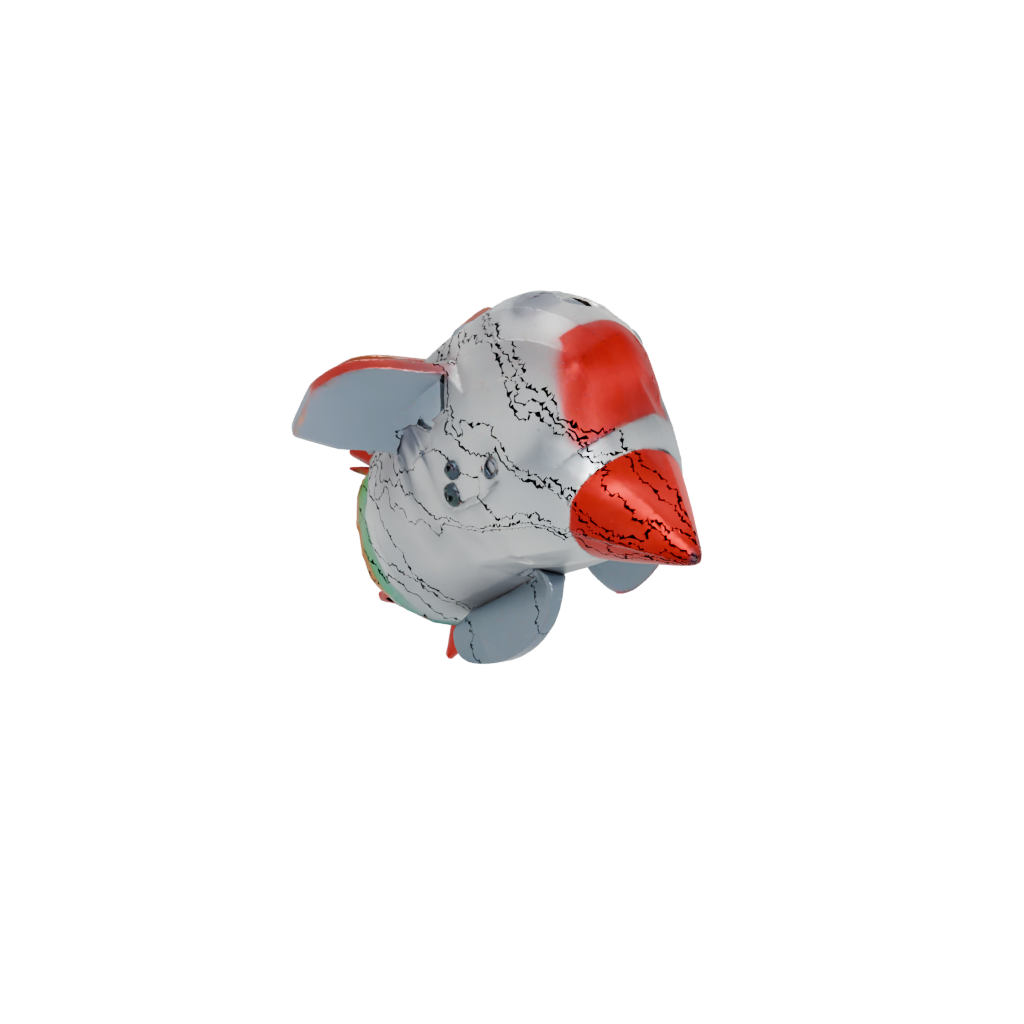 Mini Cute Firework Rocket Decoration — seasonal 3D print model, STL