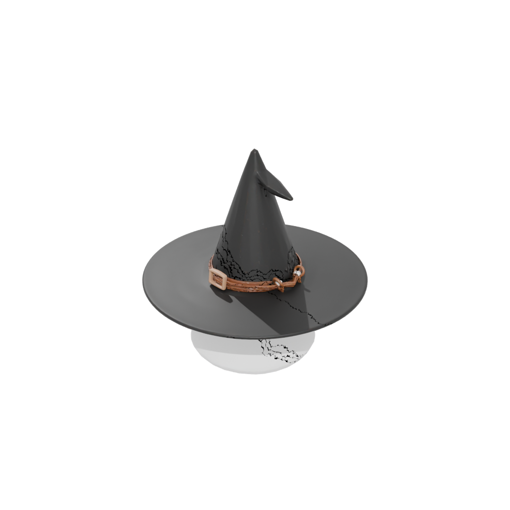 Mini Cute Witch Hat Holder — seasonal 3D print model, STL