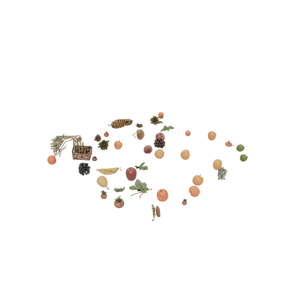 Mini Modern Cornucopia Centerpiece — seasonal 3D print model, STL