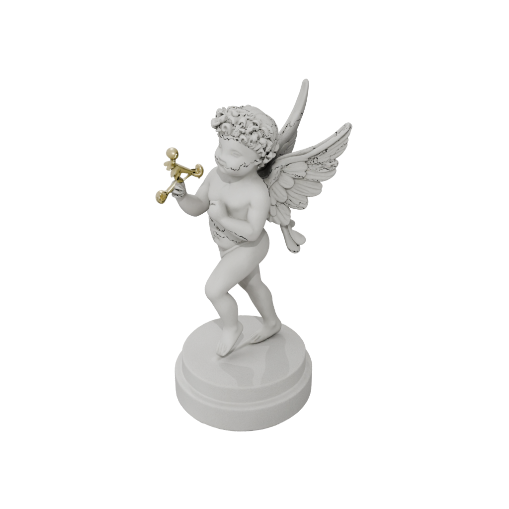 Mini Modern Cupid Charm — seasonal 3D print model, STL