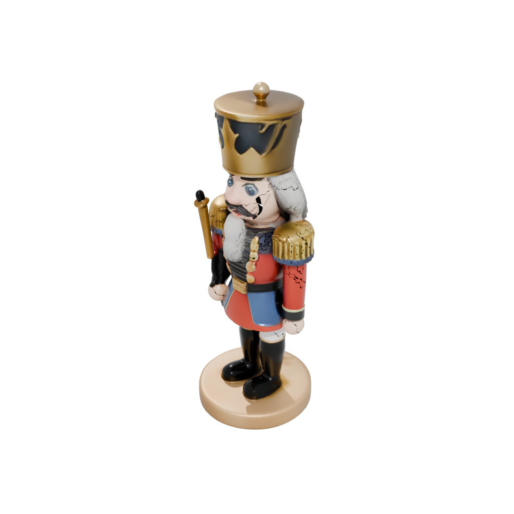Mini Modern Nutcracker Soldier Original — seasonal 3D print model, STL
