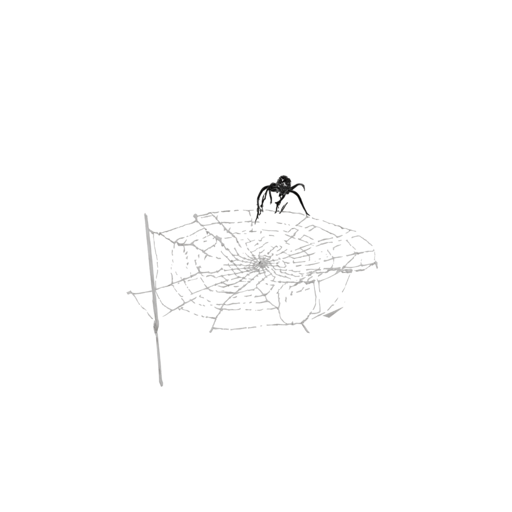 Mini Modern Spider Web Wall Hanging — seasonal 3D print model, STL