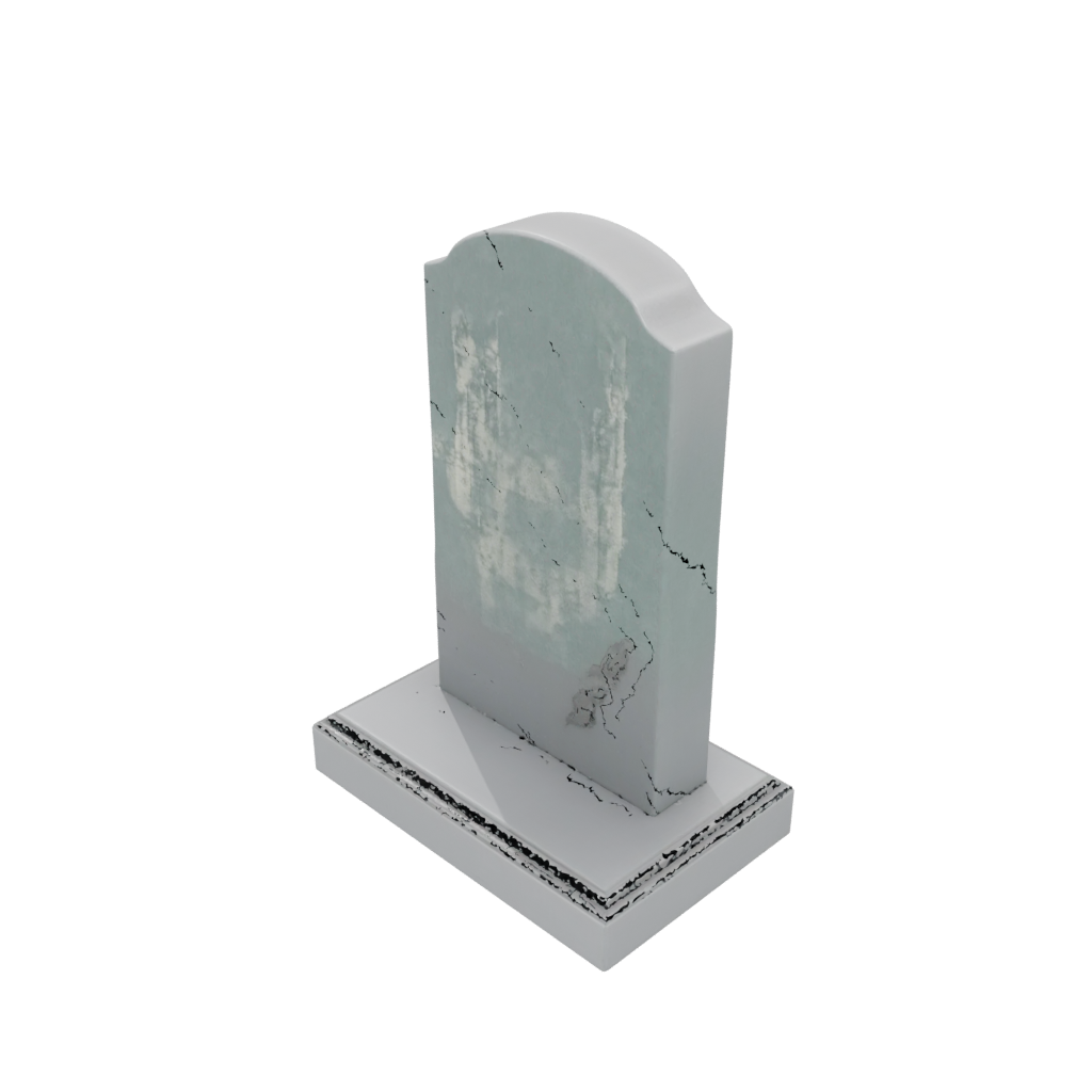Mini Modern Tombstone Prop Mini — seasonal 3D print model, STL