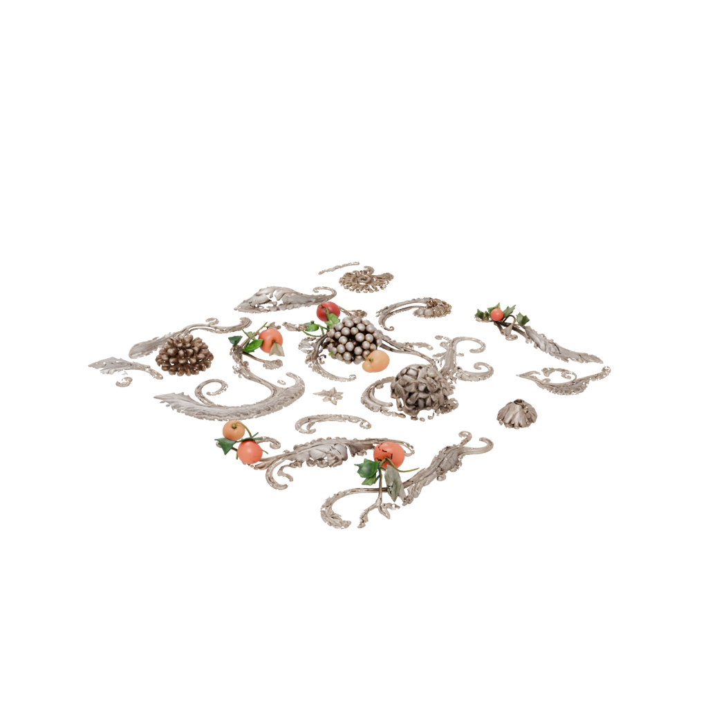 Mini Ornate Cornucopia Centerpiece — seasonal 3D print model, STL