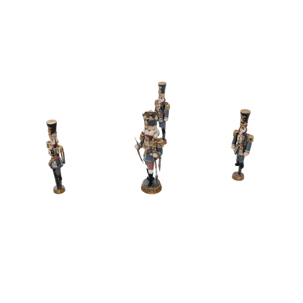 Mini Ornate Nutcracker Soldier Original — seasonal 3D print model, STL
