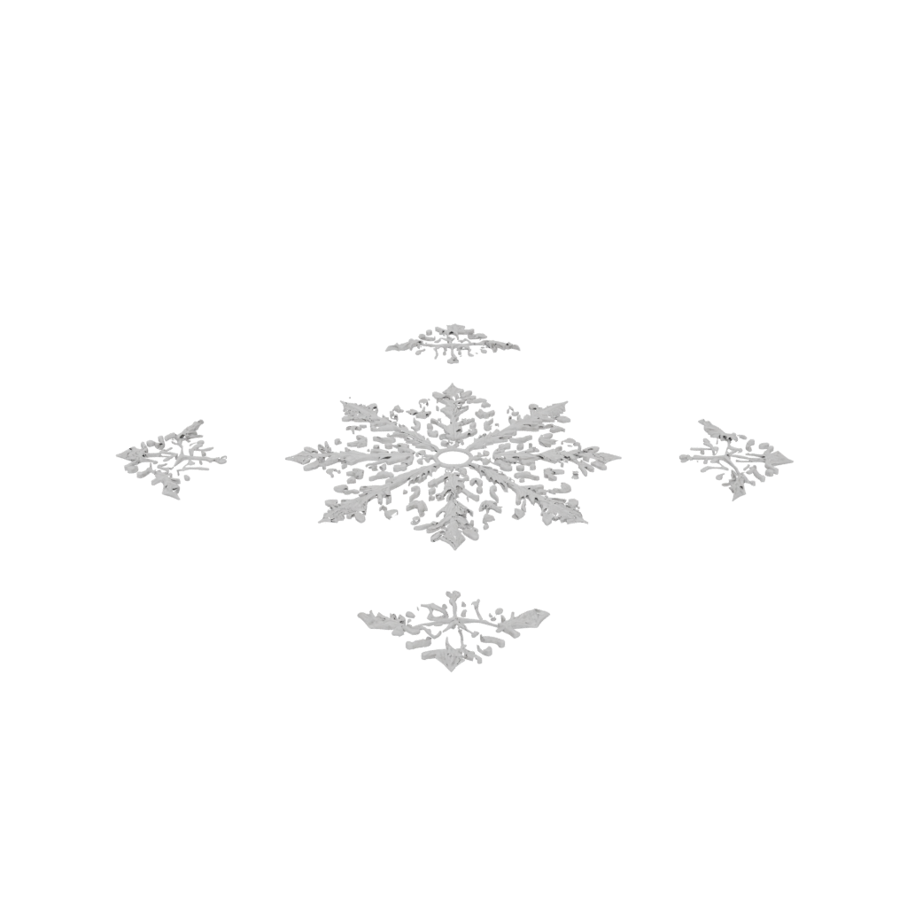 Mini Ornate Ornate Snowflake Ornament — seasonal 3D print model, STL
