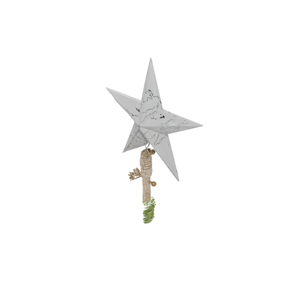 Modern Christmas Tree Topper Star — seasonal 3D print model, STL