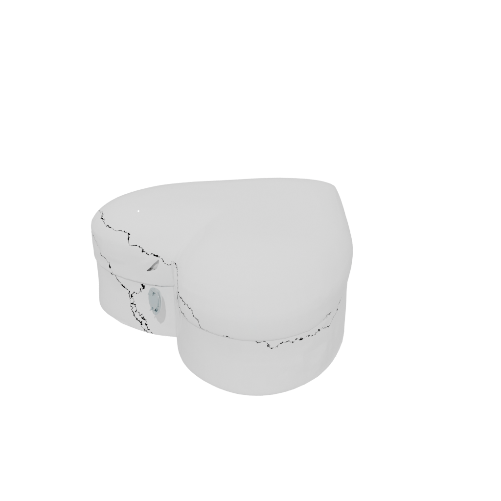 Modern Heart Trinket Box — seasonal 3D print model, STL
