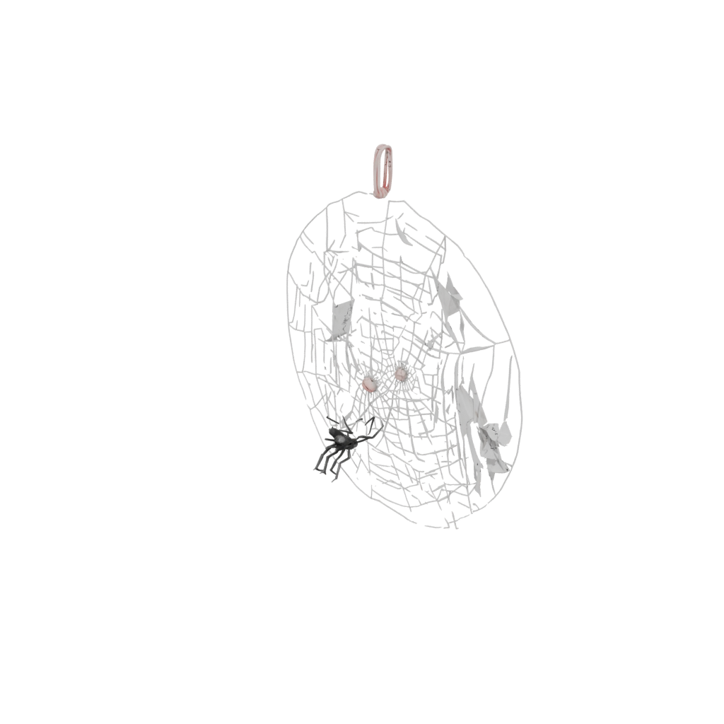 Modern Spider Web Wall Hanging — seasonal 3D print model, STL