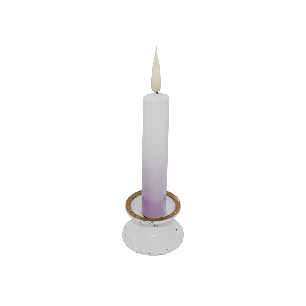 Neon Advent Candle Holder — seasonal 3D print model, STL