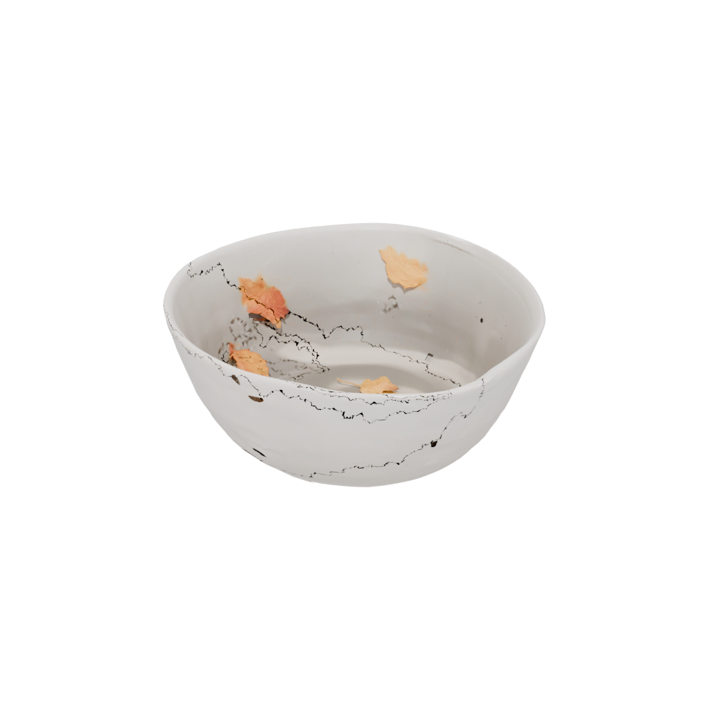 Neon Autumn Leaf Bowl — seasonal 3D print model, STL