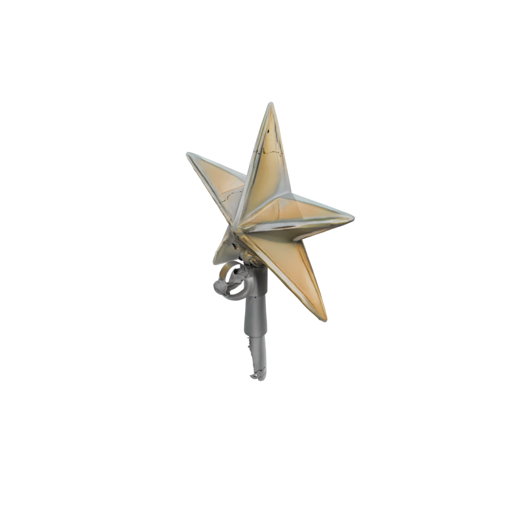 Neon Christmas Tree Topper Star — seasonal 3D print model, STL