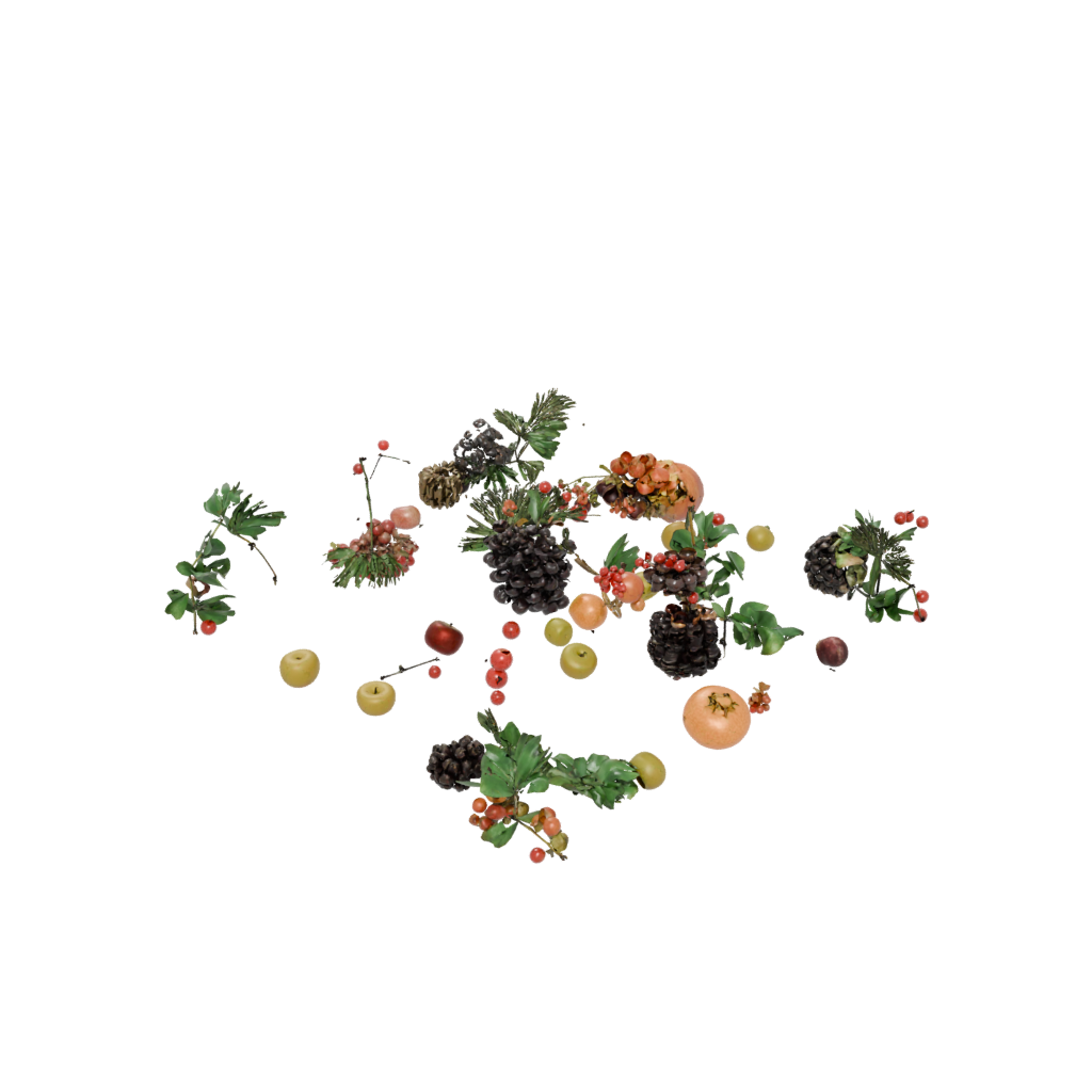 Neon Cornucopia Centerpiece — seasonal 3D print model, STL