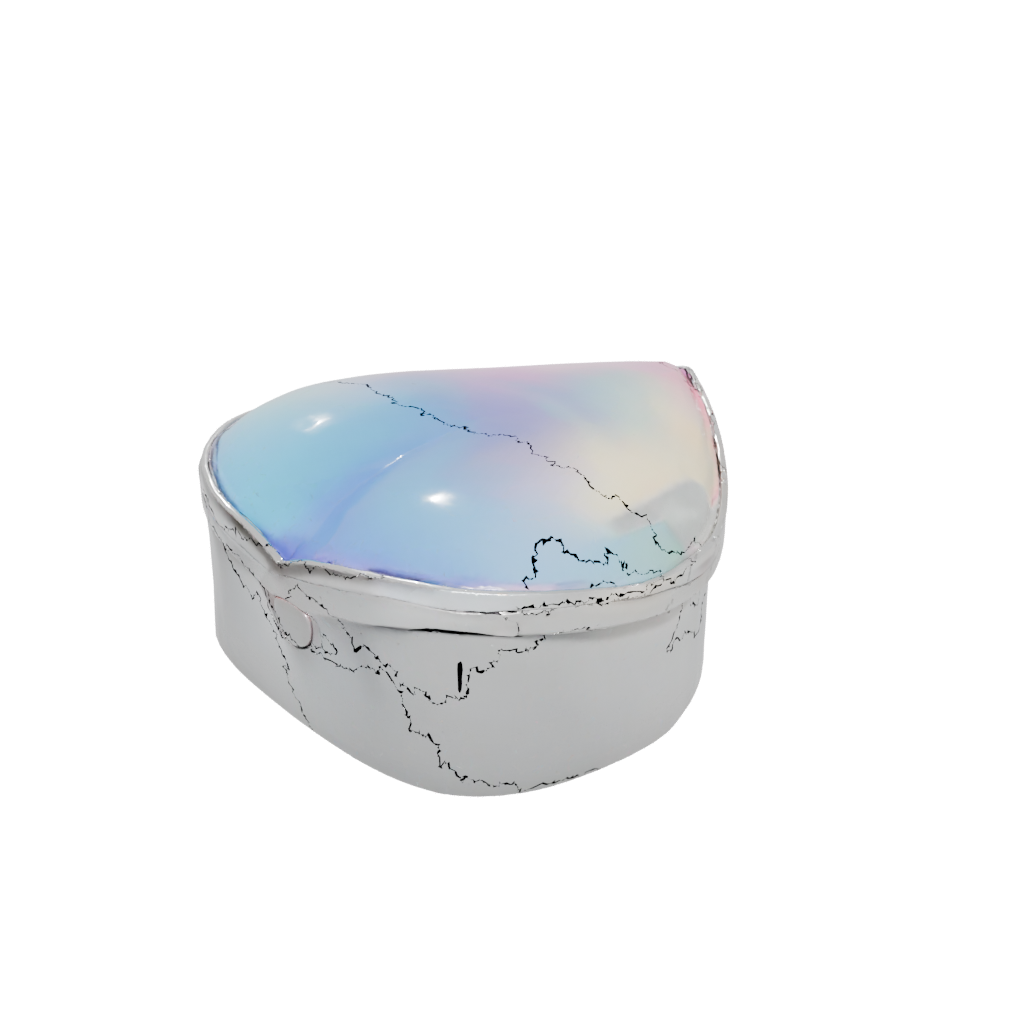Neon Heart Trinket Box — seasonal 3D print model, STL