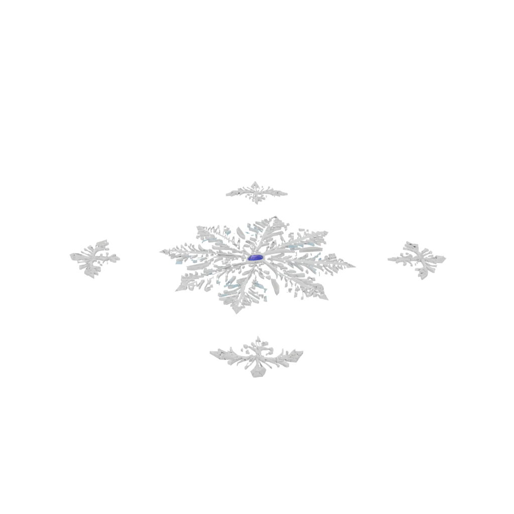 Neon Ornate Snowflake Ornament — seasonal 3D print model, STL