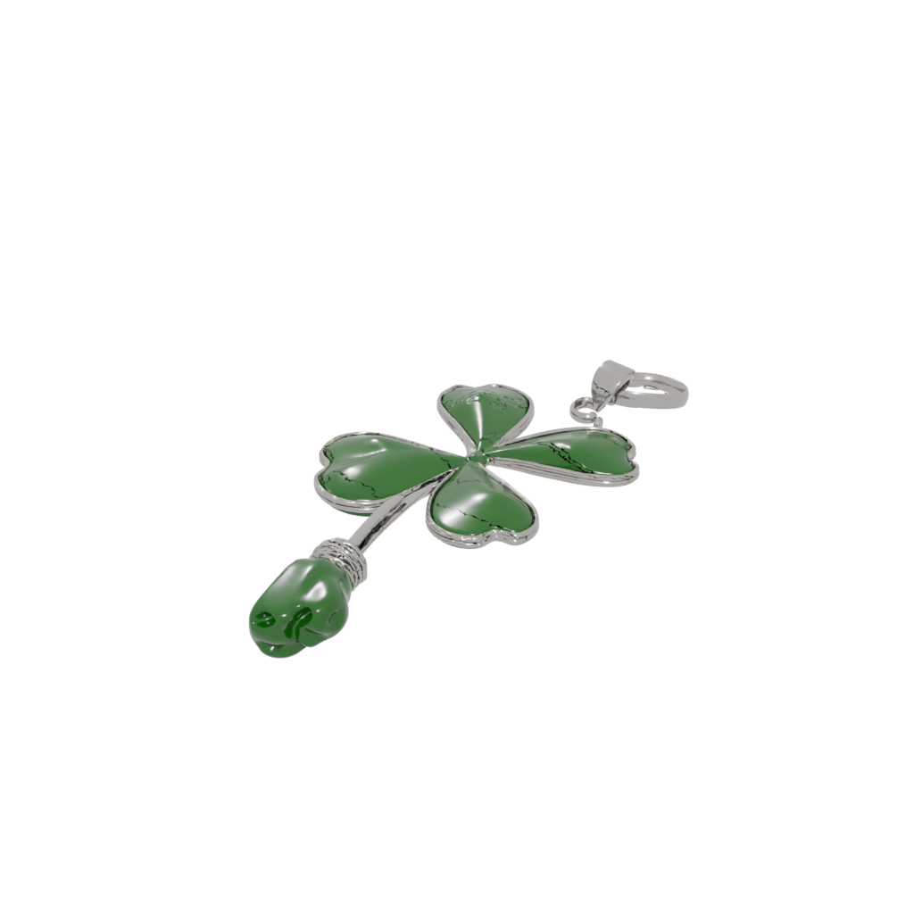 Neon Shamrock Charm — seasonal 3D print model, STL