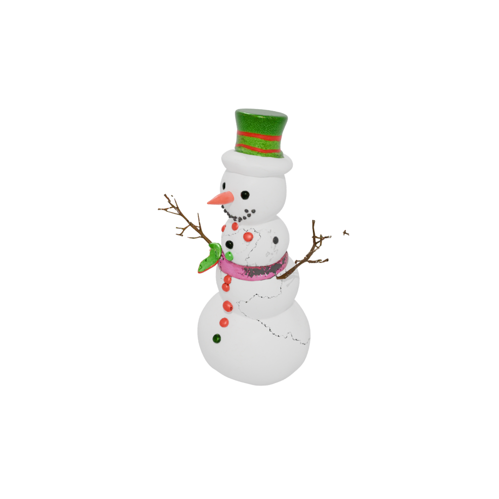 Neon Snowman Figure — seasonal 3D print model, STL