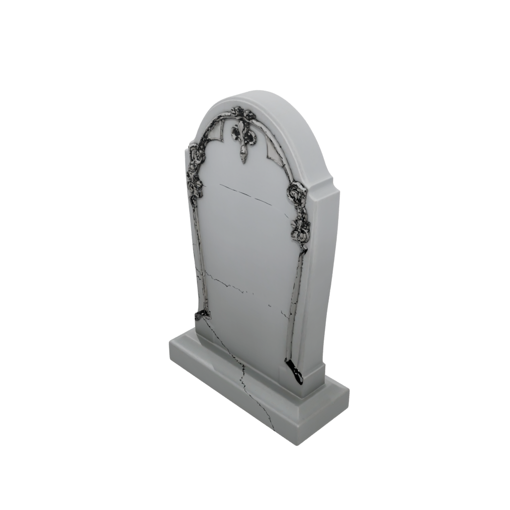 Neon Tombstone Prop Mini — seasonal 3D print model, STL