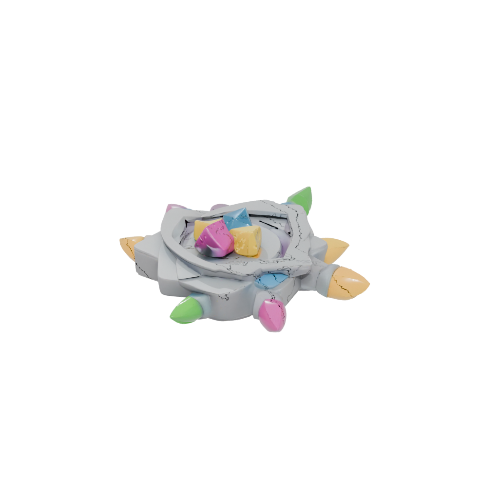Neon Cute Dreidel Spinner — seasonal 3D print model, STL