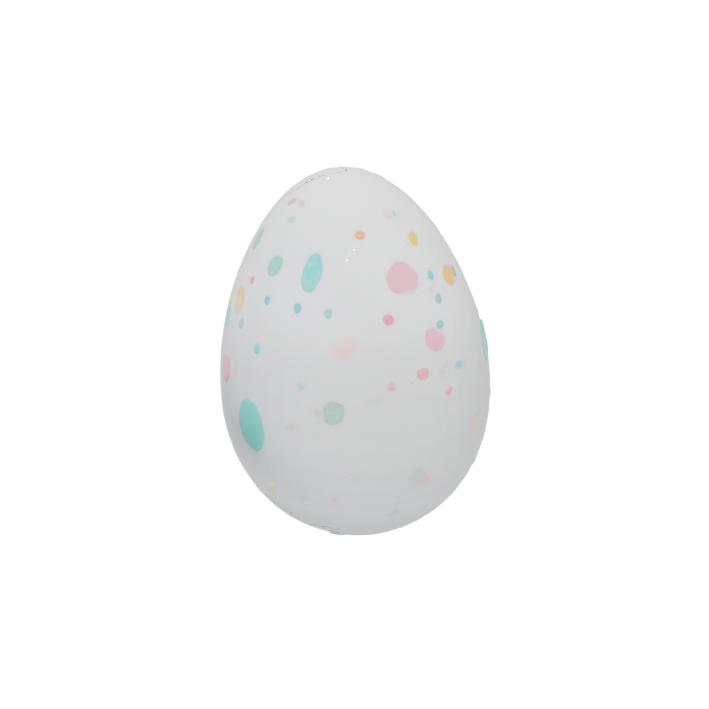Neon Cute Easter Egg Relief — seasonal 3D print model, STL