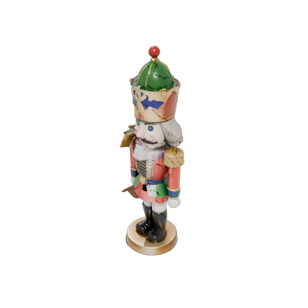 Neon Cute Nutcracker Soldier Original — seasonal 3D print model, STL