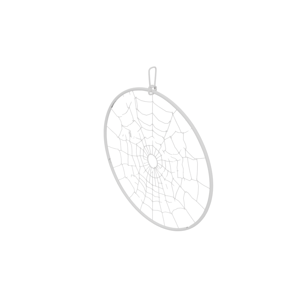 Neon Cute Spider Web Wall Hanging — seasonal 3D print model, STL
