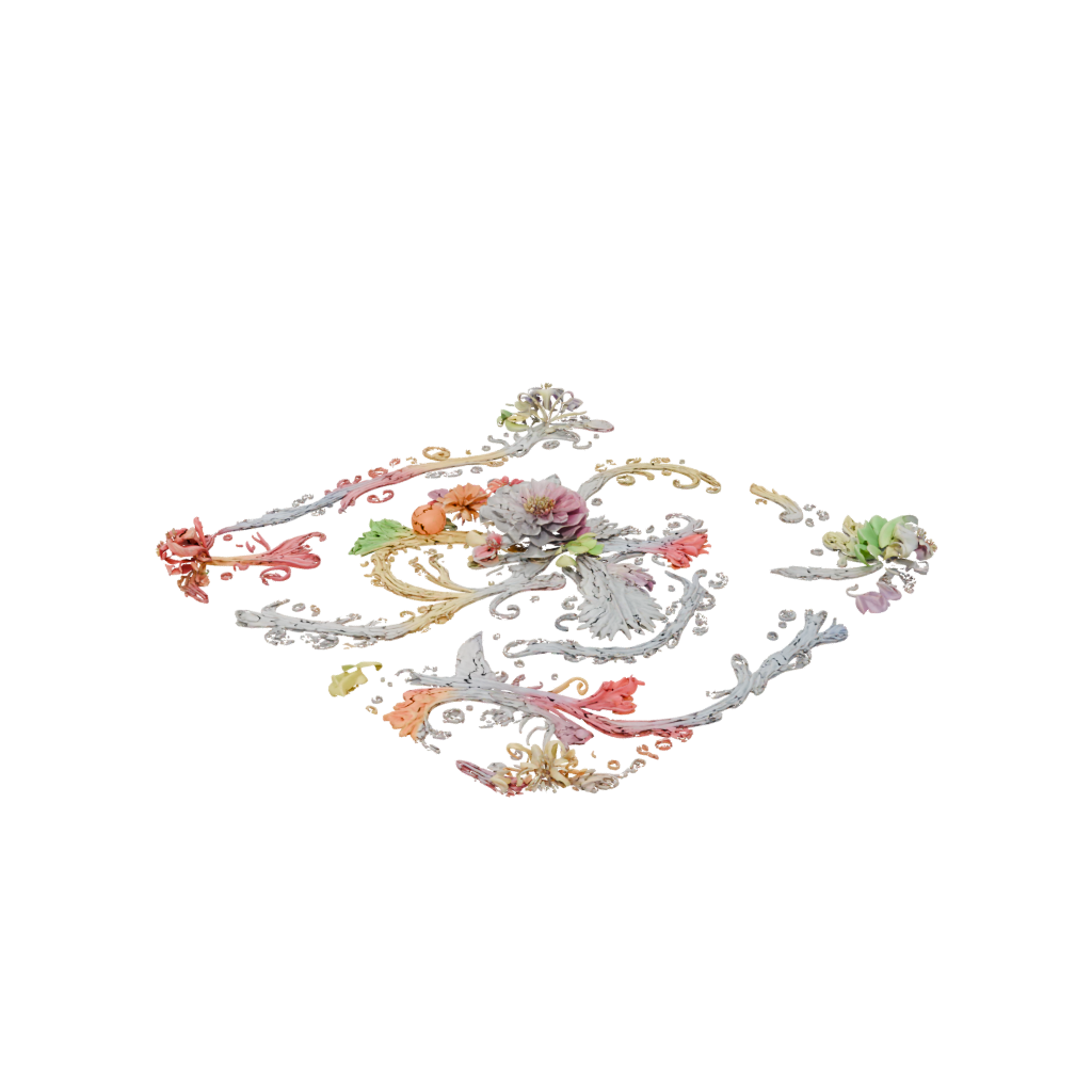 Neon Ornate Cornucopia Centerpiece — seasonal 3D print model, STL