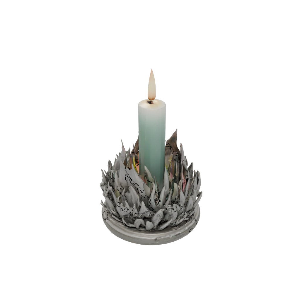 Neon Rustic Advent Candle Holder — seasonal 3D print model, STL