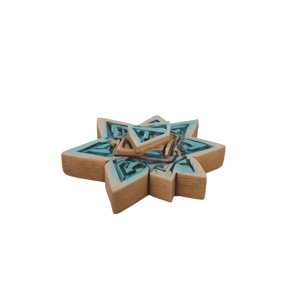 Neon Rustic Dreidel Spinner — seasonal 3D print model, STL