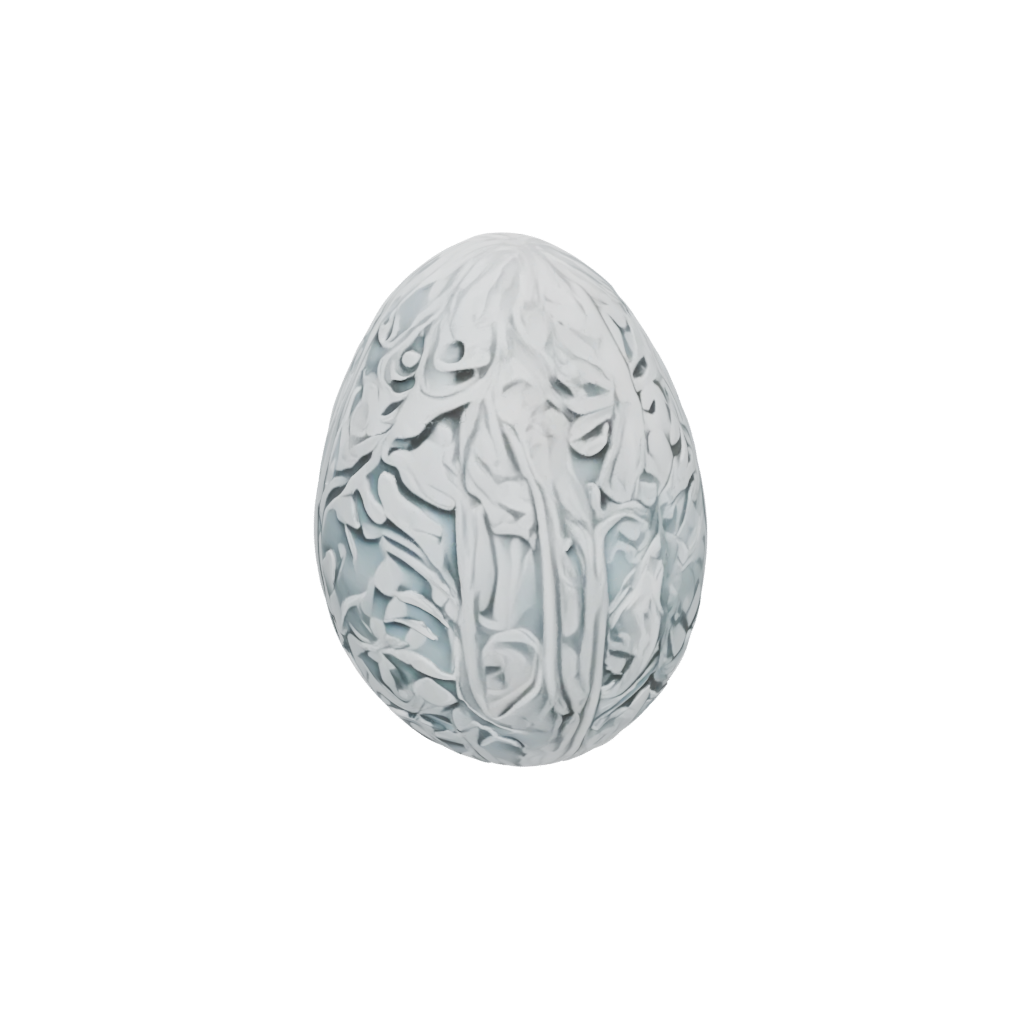 Neon Rustic Easter Egg Relief — seasonal 3D print model, STL