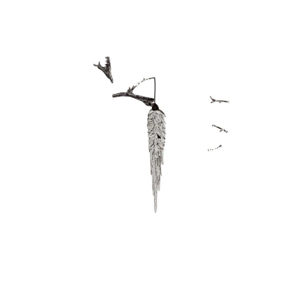 Neon Rustic Icicle Ornament — seasonal 3D print model, STL