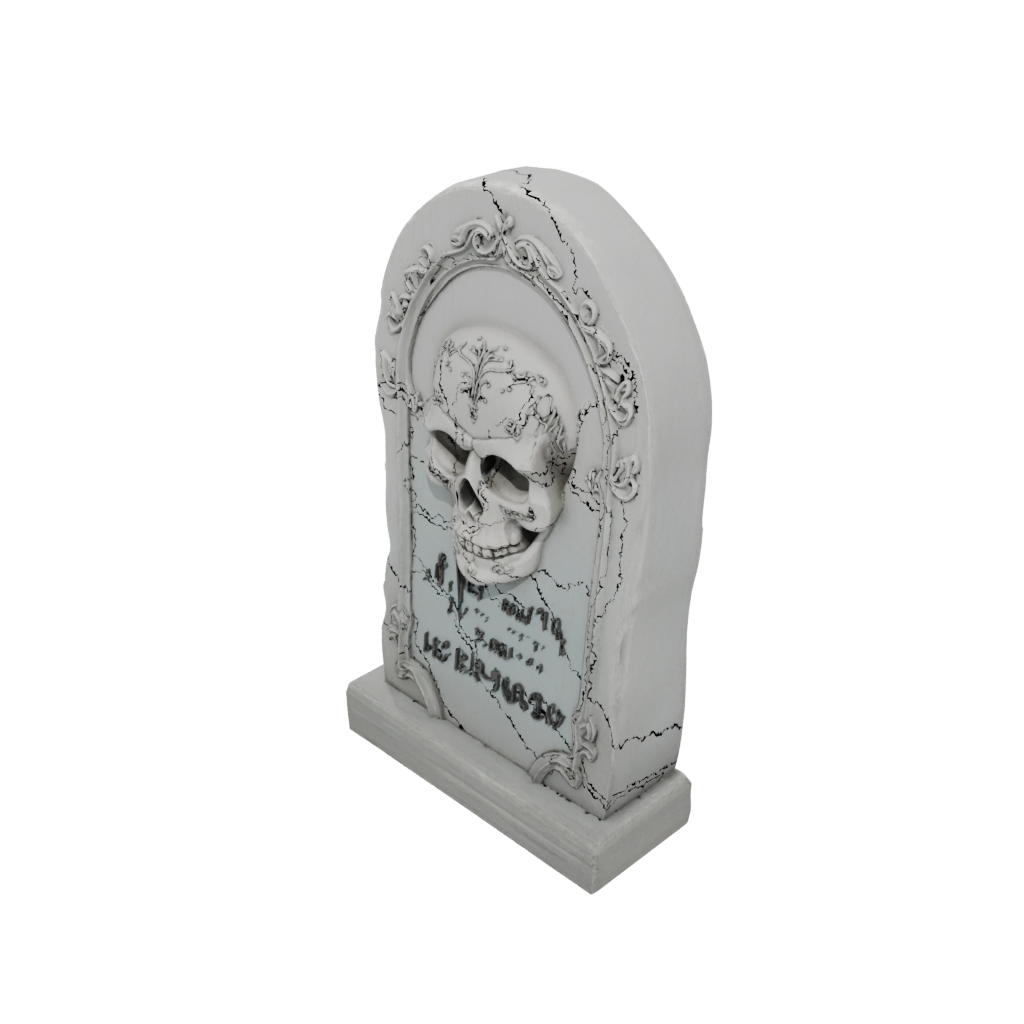 Neon Rustic Tombstone Prop Mini — seasonal 3D print model, STL