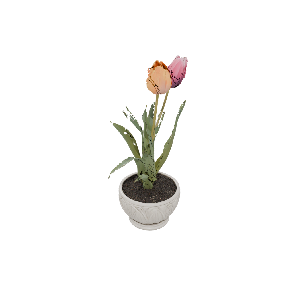 Neon Rustic Tulip Planter — seasonal 3D print model, STL