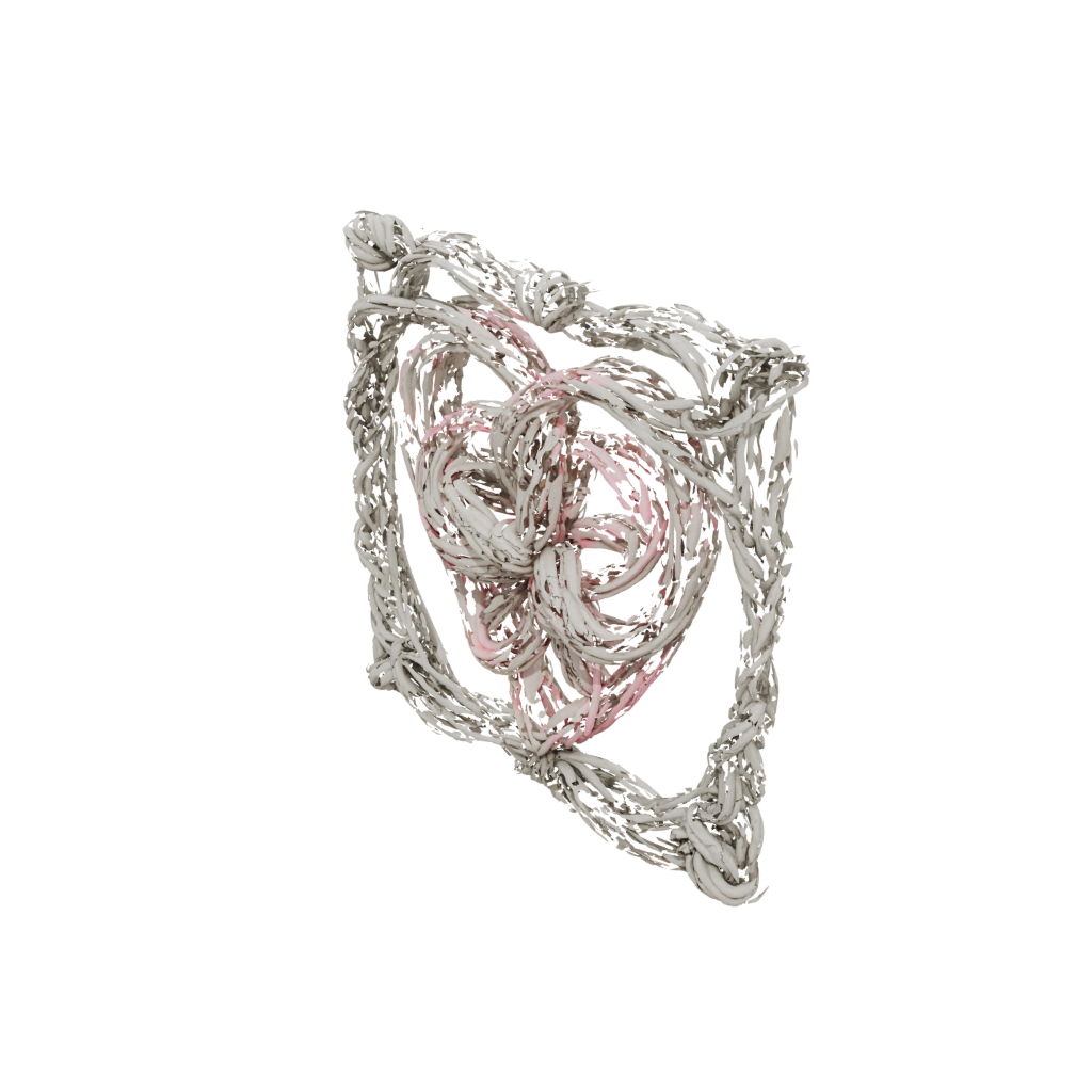 Neon Rustic Valentine Love-Knot — seasonal 3D print model, STL
