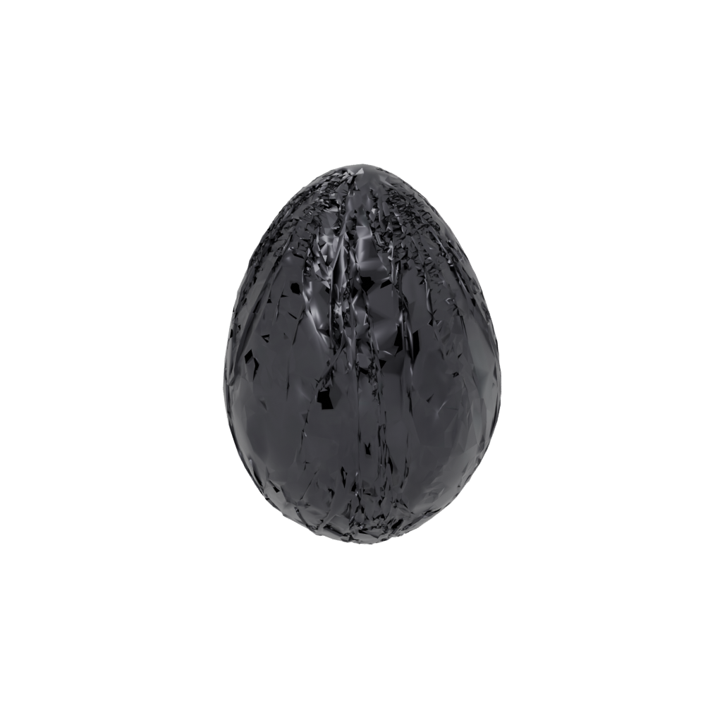 Obsidian Easter Egg Relief — seasonal 3D print model, STL