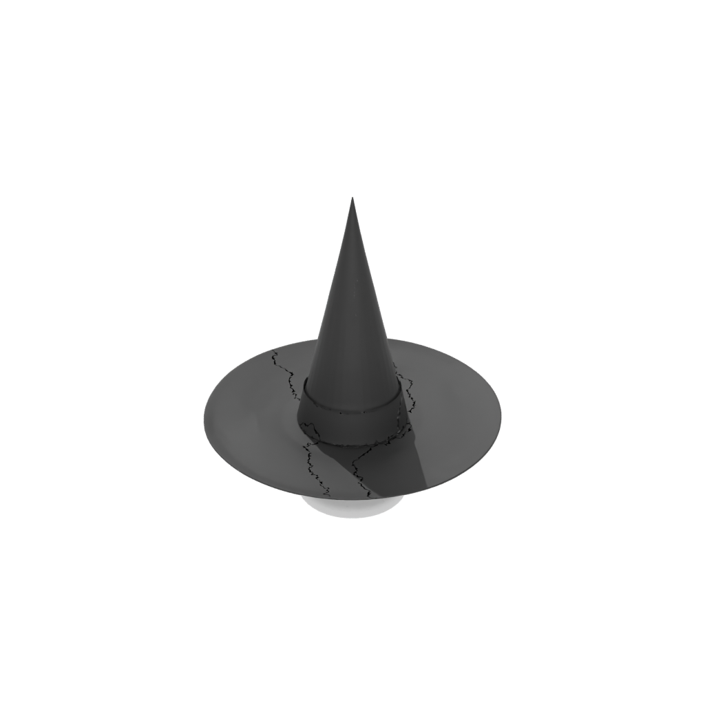 Obsidian Witch Hat Holder — seasonal 3D print model, STL