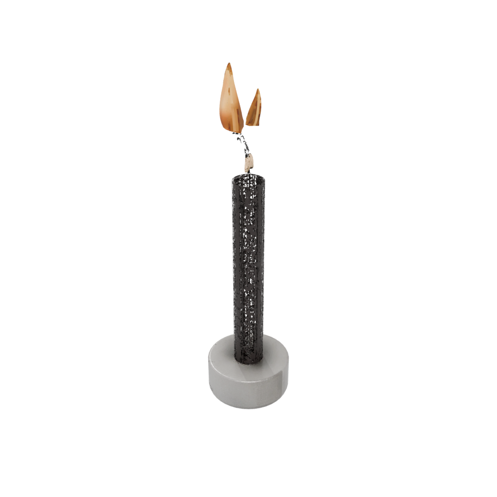 Obsidian Modern Advent Candle Holder — seasonal 3D print model, STL