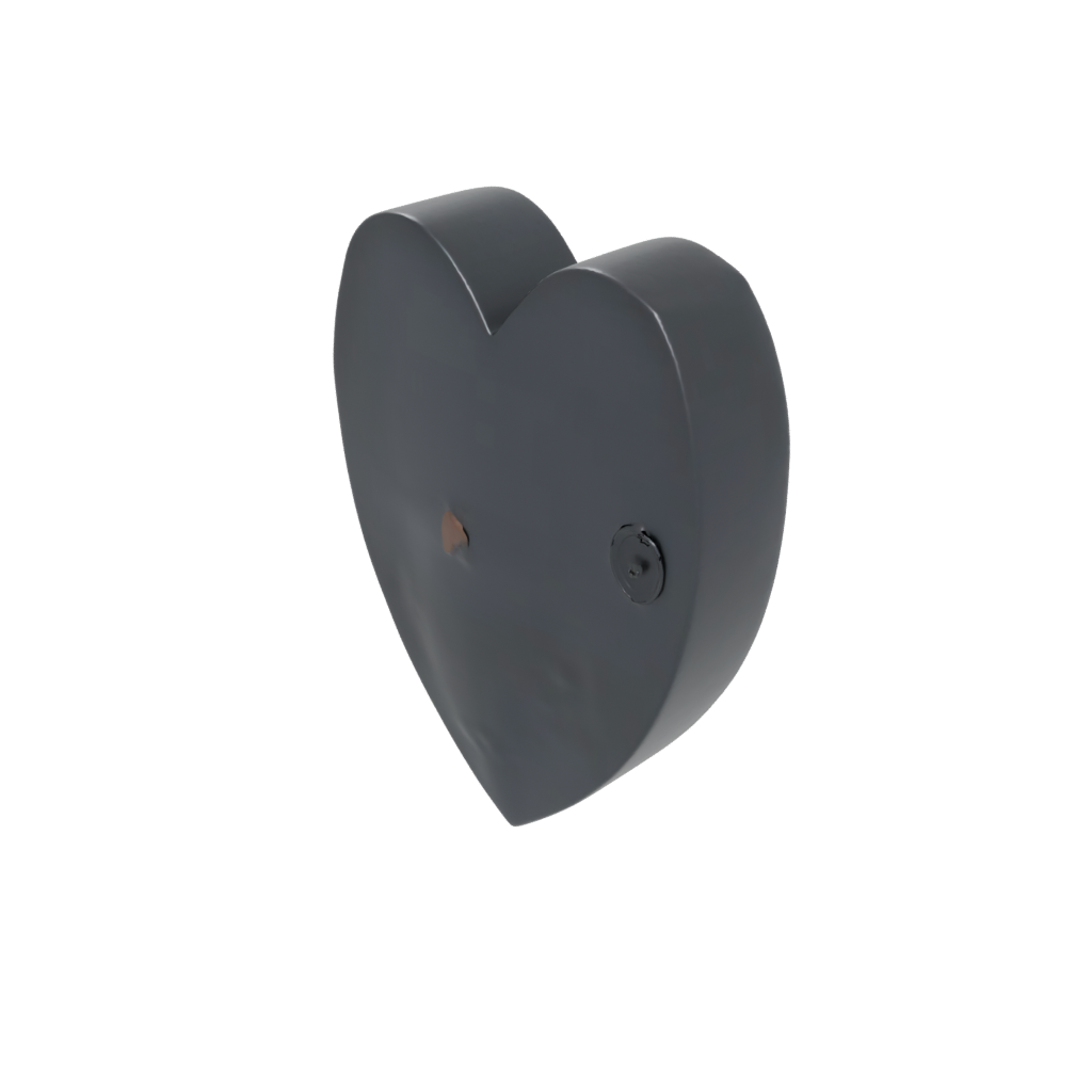 Obsidian Modern Heart Trinket Box — seasonal 3D print model, STL