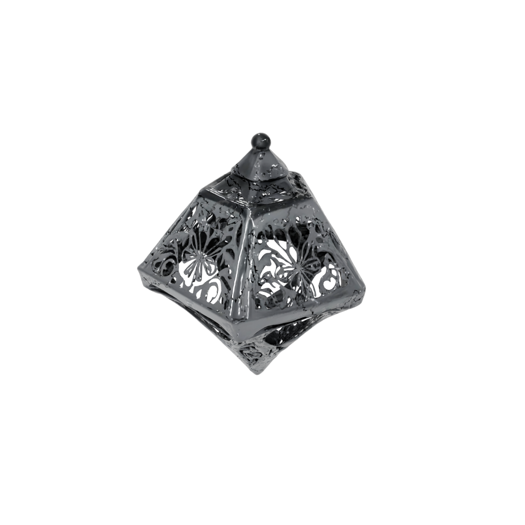 Obsidian Ornate Dreidel Spinner — seasonal 3D print model, STL