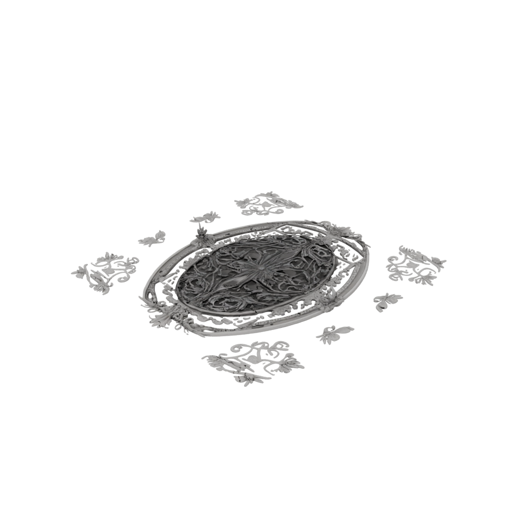 Obsidian Ornate Easter Egg Relief