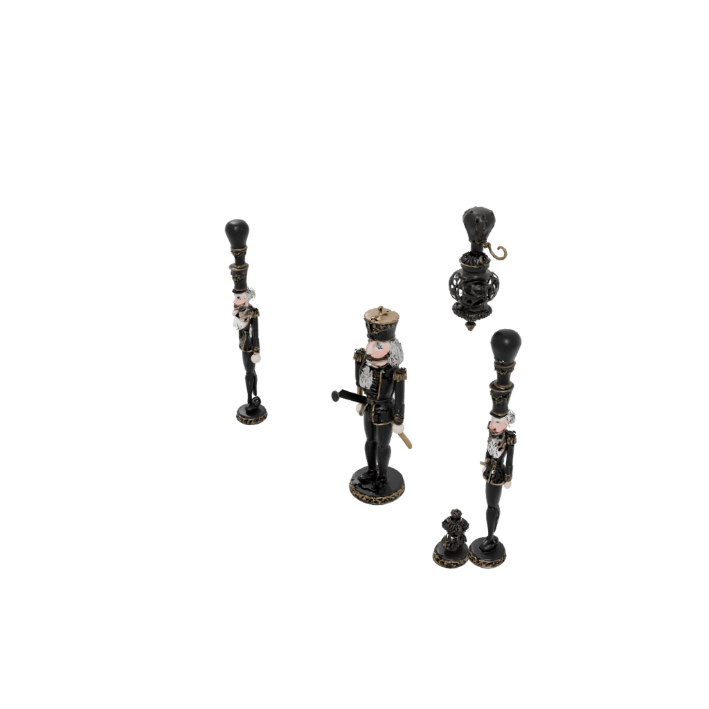 Obsidian Ornate Nutcracker Soldier Original — seasonal 3D print model, STL